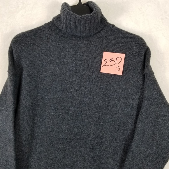 Daily Practice Anthropologie Charcoal Gray Turtleneck Sweater Dress Small MIDI - Picture 10 of 10